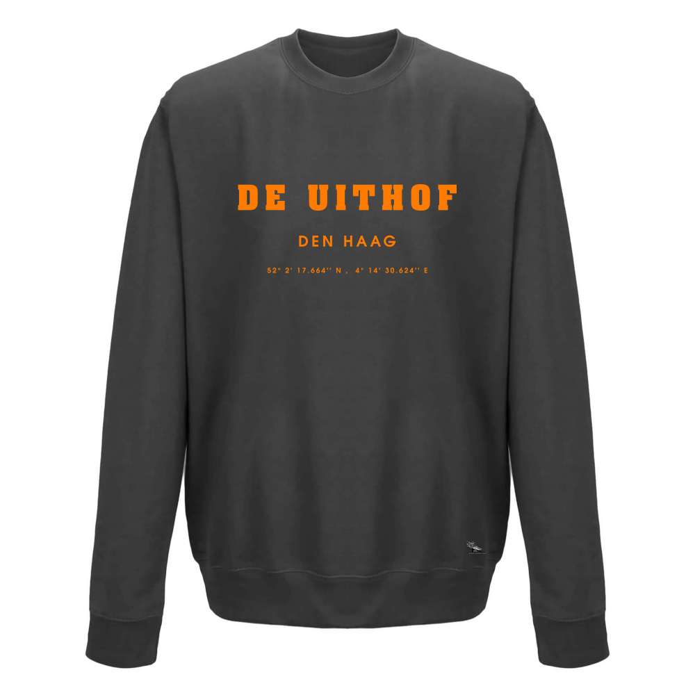 Charcoal sweater voor schaatsers 'DE UITHOF'